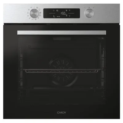 Candy Forno elettrico multifunzione da incasso CA6N3B3EHTX finitura vetro nero e acciaio inox da 60 cm