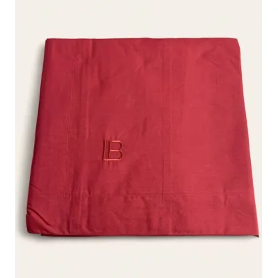 Completo letto matrimoniale in percalle Laura Biagiotti Rosso