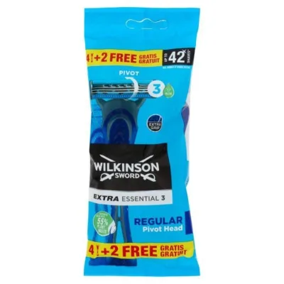 Rasoio Usa E Getta Extra Essential 3 Regular Wilkinson Sword 4 + 2 Rasoi