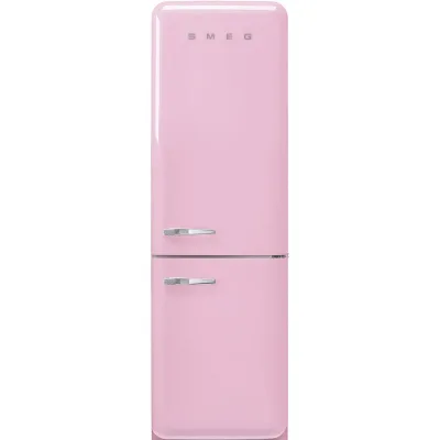 Smeg Frigorifero combinato con cerniere a destra a libera installazione FAB32RPK6 finitura rosa da 60 cm