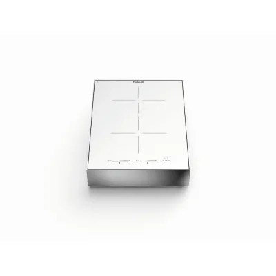 Bautek Foster Piano cottura a induzione OGNIDOVE 5021 255 in vetroceramica bianco e cornice inox da 39 cm