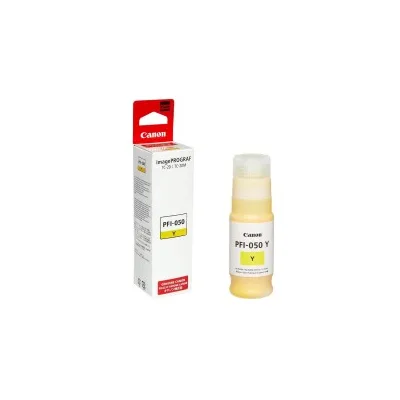 FLACONE INCHIOSTRO ORIGINALE PIGMENTATO CANON PFI050 PFI050Y GIALLO 5701C001 imagePROGRAF TC-20