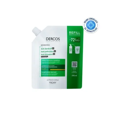 DERCOS TECHNIQUE SHAMPOO ANTI FORFORA SECCA REFILL 400ML