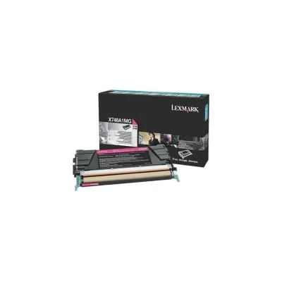 TONER ORIGINALE LEXMARK X746 X748 X746A1MG MAGENTA 7K