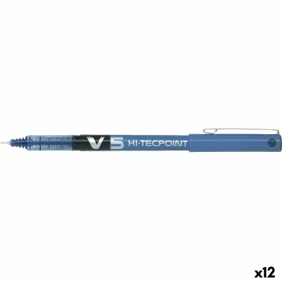 Penna a inchiostro liquido Pilot V-5 Azzurro 0,5 mm 0,3 mm (12 Unità)
