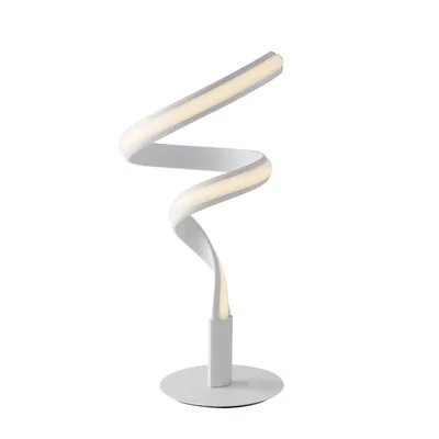 Lampada da tavolo LED bianco moderno in alluminio, 15W, CCT, 49x24cm