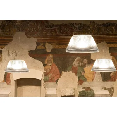 Flos Lampada a sospensione a luce diffusa Romeo Moon Suspension 2 in vetro