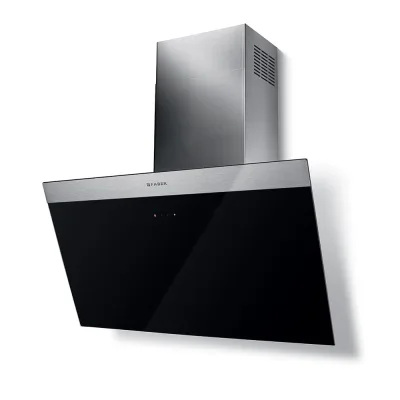 Faber Cappa a parete DAISY + BK A80 330.0612.374 finitura vetro nero da 80 cm