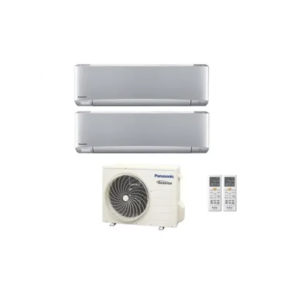 Climatizzatore Condizionatore Dual Split PANASONIC 12000+12000 Btu Serie ETHEREA SILVER Inverter Con  CU-2Z50TBE  WI-FI INTEGRATO 12+12 A+++/A++