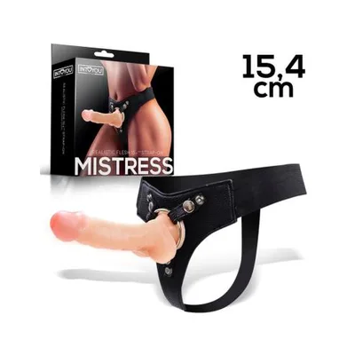Strap On INTOYOU Mistress 15,4 cm Silicone con Harness Elastico