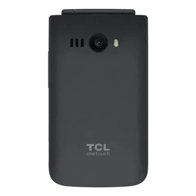 TCL ONETOUCH 4043 4G DUAL SIM 3.2" CLAMSHELL EASY PHONE DOPPIO DISPLAY BASETTA DI RICARICA ITALIA DARK NIGHT GREY