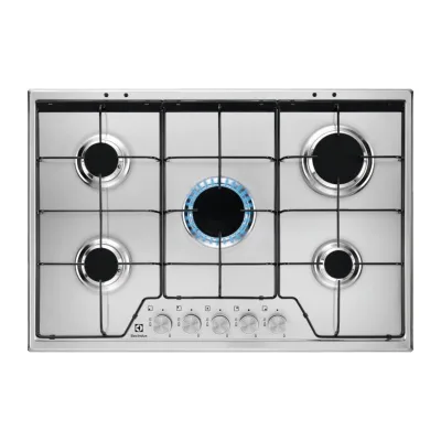 PRONTA CONSEGNA - Electrolux | Piano cottura a gas Slim Profile KGS7524SX finitura inox da 75 cm