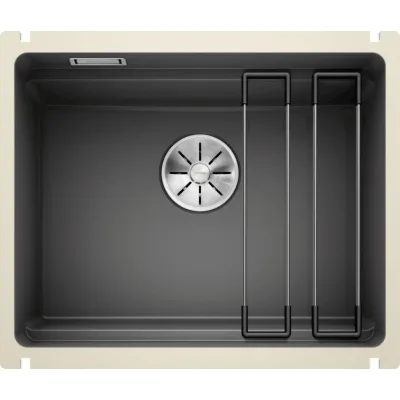 Blanco Lavello una vasca ETAGON 500-U 1525154 in ceramica basalto da 54x45.6 cm - Sottotop