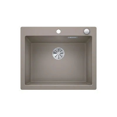 Blanco Lavello una vasca PLEON 6 1521686 finitura tartufo da 61.5x51 cm - Sopratop