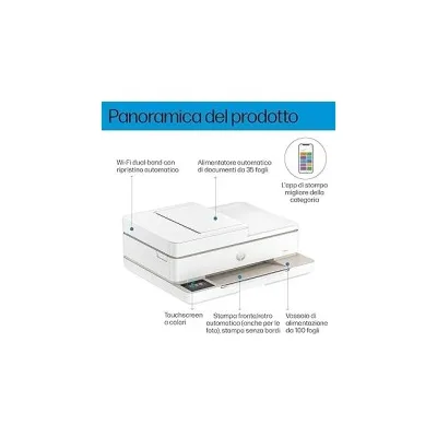 STAMPANTE MULTIFUNZIONE COLORE HP 714N9B Envy 6520e DUPLEX Wi-Fi 10 ppm ADF da 35 fogli