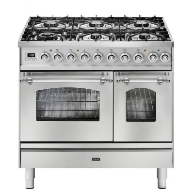 Ilve Cucina PD09N da incasso Nostalgie PD096DNE3 doppio forno e piano cottura 6 fuochi con dual da 90 cm - PROMOZIONE ATTIVA FINO AL 19/10