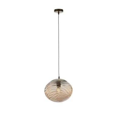 Lampadario a sospensione champagne in vetro, max 60W, 30x149.7cm