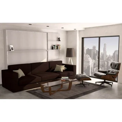 SmartBeds Letto matrimoniale a scomparsa GHOST BASIC L ad apertura verticale con divano da 292 cm