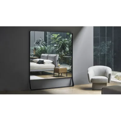 Bonaldo Specchio Narciso con cornice in metallo da 160 cm e h. 190 cm