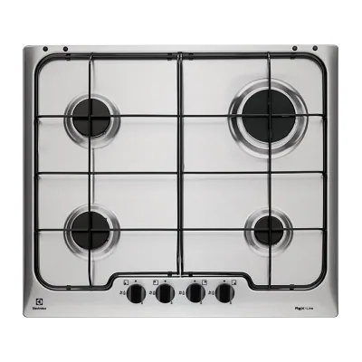 PRONTA CONSEGNA - Electrolux Piano cottura a gas Soft RGG6242OOX finitura inox da 60 cm - EasyCollection