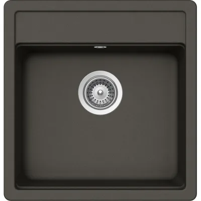 Schock Lavello una vasca NEMO N100S NEMN100S43 finitura asphalt da 49x51 cm