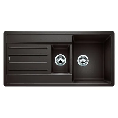 Blanco Lavello una vasca con vaschetta e gocciolatoio LEGRA 6 S 1522212 finitura caffè da 100x50 cm - Sopratop