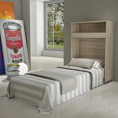 Maconi Letto singolo a scomparsa Night n' Day 491 in legno da 85 cm