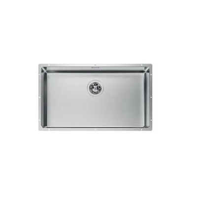 Foster Lavello una vasca 2157 840 finitura acciaio inox da 75x44 cm