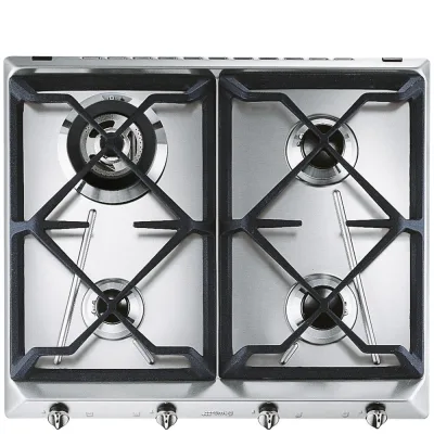 PRONTA CONSEGNA - Smeg Piano cottura a gas SRV564GH3 finitura inox da 60 cm