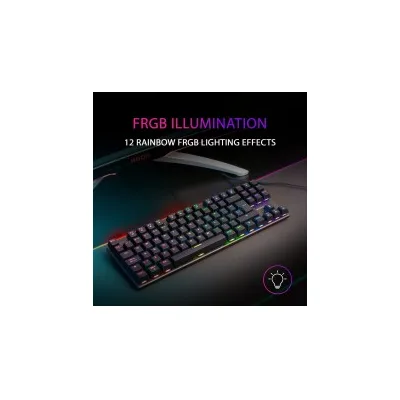 TASTIERA GAMING MECCANICA MARS MK80 MK80RIT TKL Compatta Illuminazione RGB Tasti Indelebili Switch Antipolvere