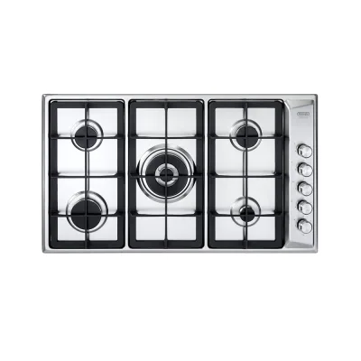 De Longhi Piano cottura a gas PLI 59 GHD in acciaio inox da 86 cm