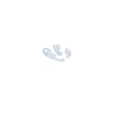 ARDA KIT 3 CURVILINEE COL. AZZURRO TRASP 29012A