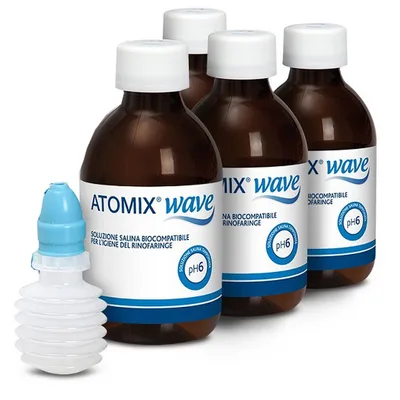 Atomix Wave Kit Igiene Rinofaringea 4x250ml