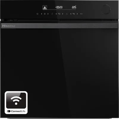 Hisense Forno pirolitico multifunzione con vapore da incasso BSA66346PBGWIFI finitura nero da 60 cm