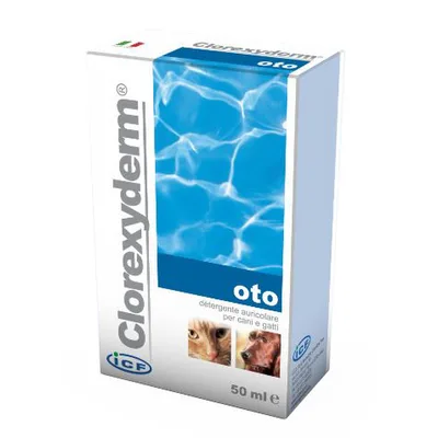 Icf Clorexyderm Oto Detergente Auricolare Cani E Gatti 50 Ml