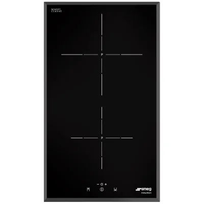 Smeg Piano cottura a induzione SI5322B finitura nero da 30cm - IN PROMOZIONE FINO AL 30/06