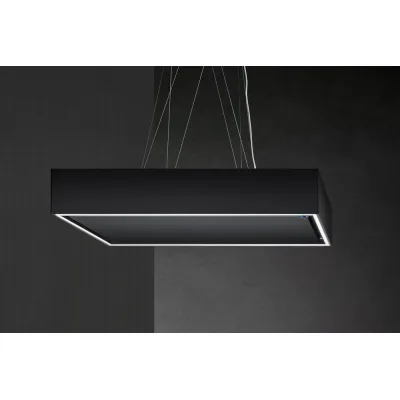 Airone Cappa a isola Bellini Evo finitura nero materico da 90 cm