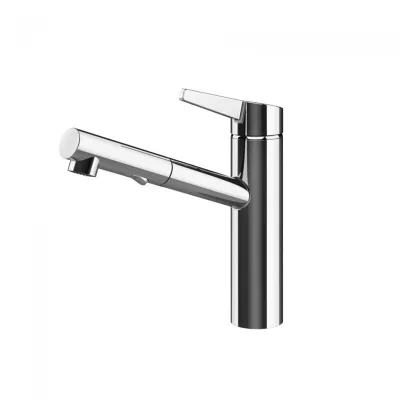 Gessi Miscelatore monocomando con doccetta estraibile Thalium Collection 60536 031 finitura cromato