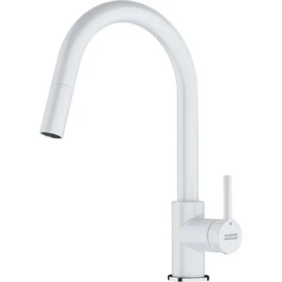 Franke: Miscelatore monocomando Lina Doccia 115.0626.081 finitura bianco