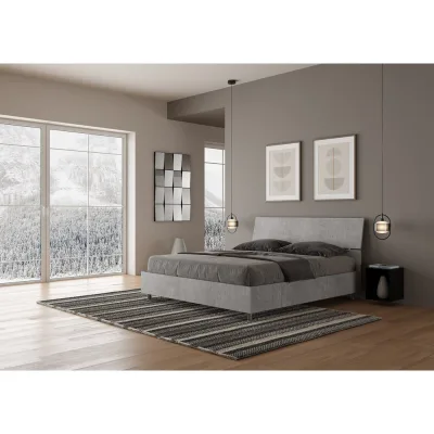 Ityhome Letto matrimoniale Demas in nobilitato da 160 cm