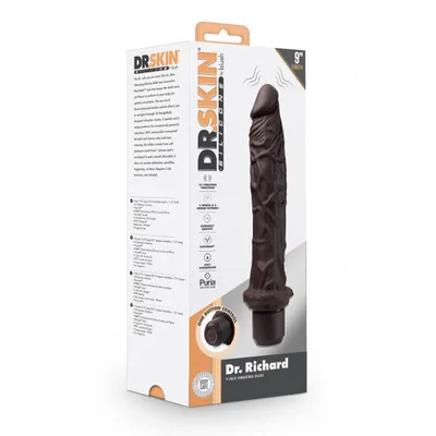 Dildo vibrante Blush Dr. Skin Dr. Richard marrone 25,4 cm