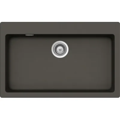 Schock Lavello una vasca PRIMUS N100XL PRIN100AP43 finitura asphalt da 79x50 cm