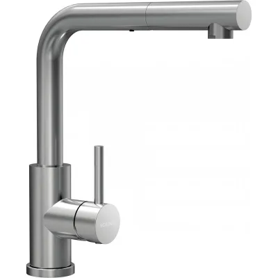 PRONTA CONSEGNA - Schock Miscelatore monocomando con doccetta KANTUS CON DOCCIA 534120EDM finitura acciaio inox massiccio