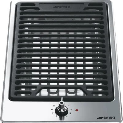Smeg S Barbecue domino PGF30B in acciaio inox da 30 cm - IN PROMOZIONE FINO AL 6/07