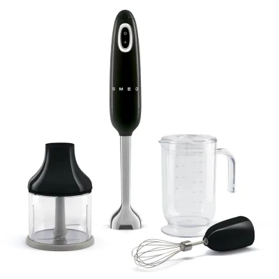 Smeg Frullatore a immersione HBF03BLEU finitura nero Con accessori inclusi
