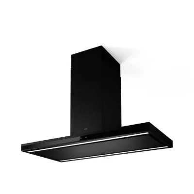 Elica Cappa aspirante a isola ELEMENT ISL @ BLMAT/A/120 PRF0194715 finitura nero/vetro nero da 120 cm