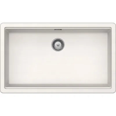 Schock Lavello una vasca GALAXY N100XLU GALN100XLU99 finitura bianco puro da 72.4x43 cm
