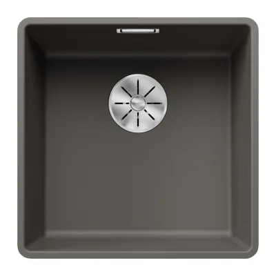 Blanco Lavello una vasca SUBLINE 400-F 1527348 finitura grigio vulcano da 42.7x42.7 cm - Filotop