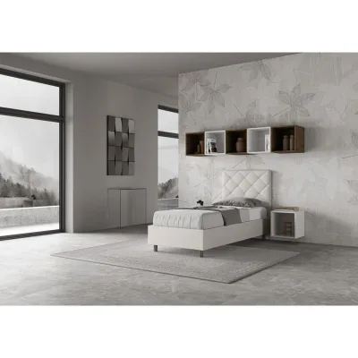 Ityhome Letto singolo Priya in similpelle da 80 cm