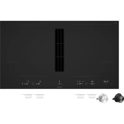 Gaggenau Piano cottura a induzione con cappa integrata CV492105M in vetroceramica nero opaco da 90 cm